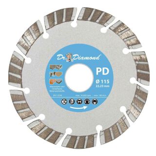 Diamanttrennscheibe Beton Diamantscheibe115 mm Variation 115 mm PD TURBO