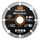Mandrex Diamanttrennscheibe MetalXcut 115 mm
