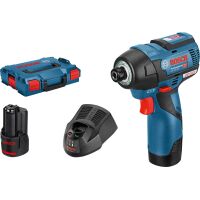 GDR 12V-110 cordless impact driver, 2 x GBA 12V 3.0Ah battery, L-BOXX