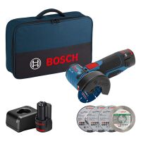 GWS 12V-76 cordless angle grinder, 2 x GBA 12V 2.0Ah battery