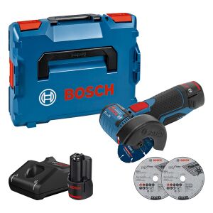 Akku-Winkelschleifer GWS 12V-76, 2 x Akku GBA 12V 3.0Ah...