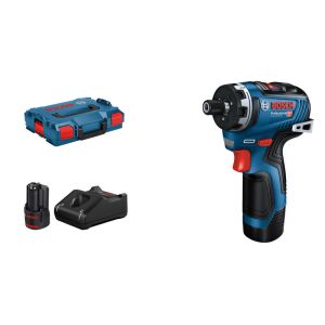 GSR 12V-35 HX cordless screwdriver, 2 x GBA 12V 3.0Ah battery in L-BOXX
