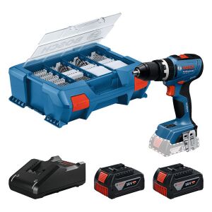 Akku-Schlagbohrschauber GSB 18V-65, 2 x Akku GBA 18V...