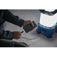 GLA 18VH-7500 cordless construction light + power cable