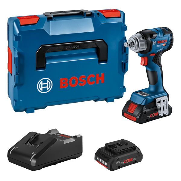 GDS 18V-330 HC cordless impact driver, L-BOXX 136, 2 x ProCORE18V 4.0Ah battery
