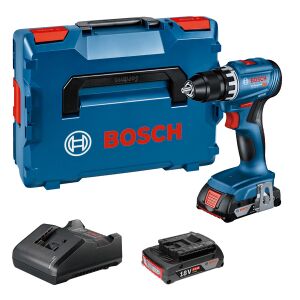 GSR 18V-45 cordless drill/driver, 2 x GBA 18V 2.0Ah...