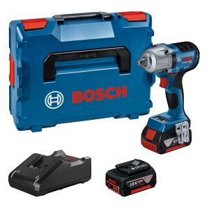 GDS 18V-450 HC cordless impact driver, 2 x GBA 18V 5.0Ah...