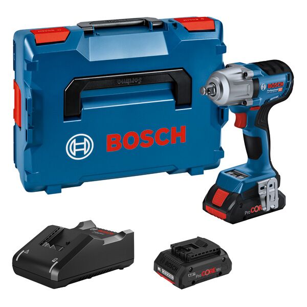 GDS 18V-450 HC cordless impact driver, 2 x ProCORE18V 4.0Ah battery in L-BOXX