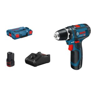 GSR 12V-15 cordless drill/driver, 2 x GBA 12V 2.0Ah...