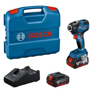 GDR 18V-200 cordless impact driver, 2 x GBA 18V 4.0Ah...