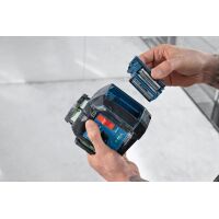 Linienlaser GLL 80-33 G, BA 3.7V 3.0Ah XL + USB-C®-Kabel im Handwerkerkoffer
