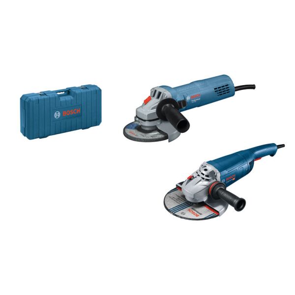 2-piece angle grinder combo kit: GWS 22-230 J + GWS 880 in a craftsmans case