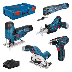 Combo Kit 5 tool kit 12V: GSR, GST,  GOP, GKS, GSA, 3x...
