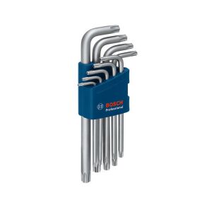 Hexagon socket, Torx key set, 9-piece.