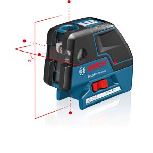 Kombilaser GCL 25, 4 x 1,5 V-LR6-Batterie (AA)