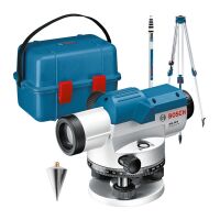 GOL 26 D optical leveling device, with BT160 construction tripod, GR 500 measuring rod