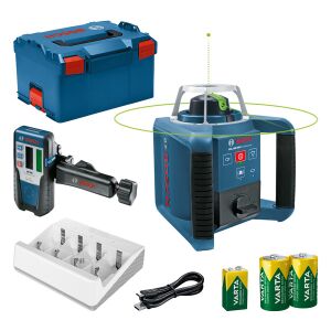 Rotary laser GRL 300 HVG + LR 1 G, batteries: 1 x 9V + 2...