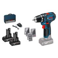 Professional set: GSR 12V-15 cordless drill/driver + 39-piece accessory set in craftsmans bag