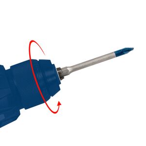 Zentrierbohrer f. Aufnahmeschaft für Sechskantadapter und SDS plus, 8 mm, 120 mm