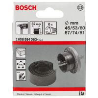 Lochsägen-Set, 6-tlg., 46–81 mm