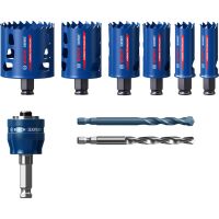 EXPERT Tough Material Lochsäge-Set, 22/25/35/40/51/68 mm, 9-tlg.