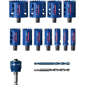 EXPERT Tough Material Lochsäge-Set, 20/22/25/32/35/40/44/51/60/68/76 mm, 14-tlg.