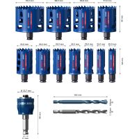 EXPERT Tough Material Lochsäge-Set, 20/22/25/32/35/40/44/51/60/68/76 mm, 14-tlg.