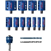 EXPERT Tough Material Lochsäge-Set, 20/22/25/32/35/40/44/51/60/64/76 mm, 14-tlg.