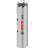 PRO Multi Material Hole Saw, 16 mm, with thread