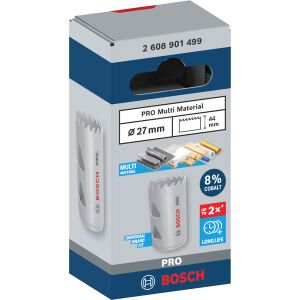 PRO Multi Material Hole Saw, 27 mm, with thread