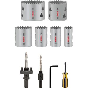 PRO Multi-Material Hole Saw Set, 22-64 mm, 12 pcs.