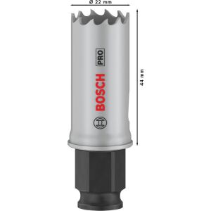 PRO Multi Material PC Plus Lochsäge, 22 mm