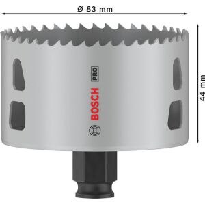 PRO Multi Material PC Plus Hole Saw, 83 mm, 8-piece set