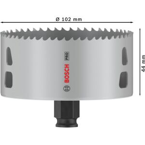 PRO Multi Material PC Plus Hole Saw, 102 mm, 8 pcs