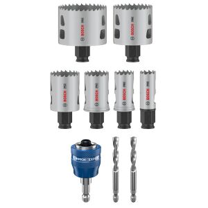 PRO Multi Material PC Plus Hole Saw Set, 20, 25, 64 mm, 9 pcs.