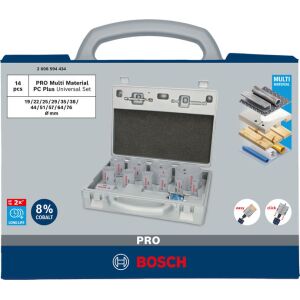 PRO Multi Material PC Plus Lochsägen-Set, 19-76 mm,14-tlg.