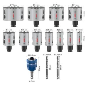 PRO Multi Material PC Plus Lochsägen-Set, 19-76 mm,14-tlg.