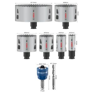 PRO Multi Material PC Plus Lochsägen-Set, 8-tlg.