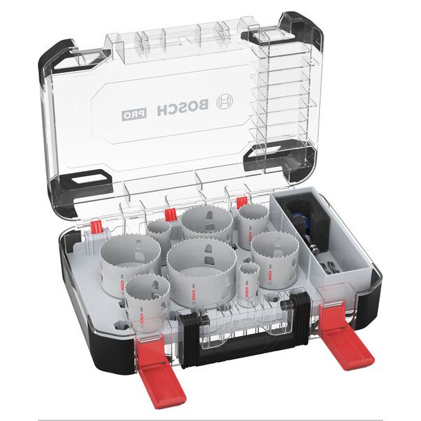 PRO Multi Material PC Plus Hole Saw Set, 25-86 mm, 11 pcs.