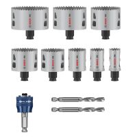 PRO Multi Material PC Plus Hole Saw Set, 25-86 mm, 11 pcs.