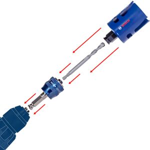 PRO Sheet Metal PC Plus Lochsäge-Set, 20, 25, 64 mm, 8-tlg.