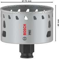 PRO Tile PC Plus hole saw, 70 mm, HS