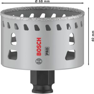 PRO Tile PC Plus Lochsäge, 68 mm, HS