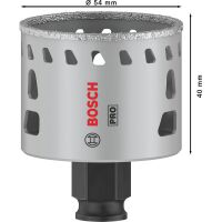 PRO Tile PC Plus hole saw, 54 mm, HS