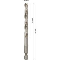 PRO Pilot Drill Bit, Quick Change System for Hole Saws HSS-G 6.35 x 100 mm