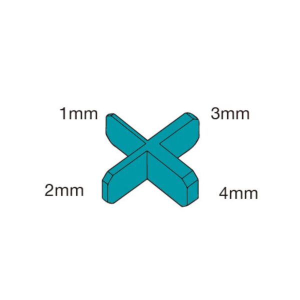 BIHUI Fliesenkreuz 4 in 1 (Beutel à 50 Stück)