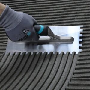 BIHUI RS trowel with ergonomic soft grip, 12x12 teeth