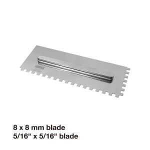 BIHUI Glättekellen-Set gezahnt RS, 280x115mm