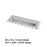 BIHUI Glättekellen-Set gezahnt RS, 280x115mm