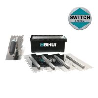 BIHUI Glättekellen-Set gezahnt RS, 280x115mm